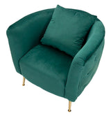 POLTRONA BUCAREST VERDE CM 76X74X73