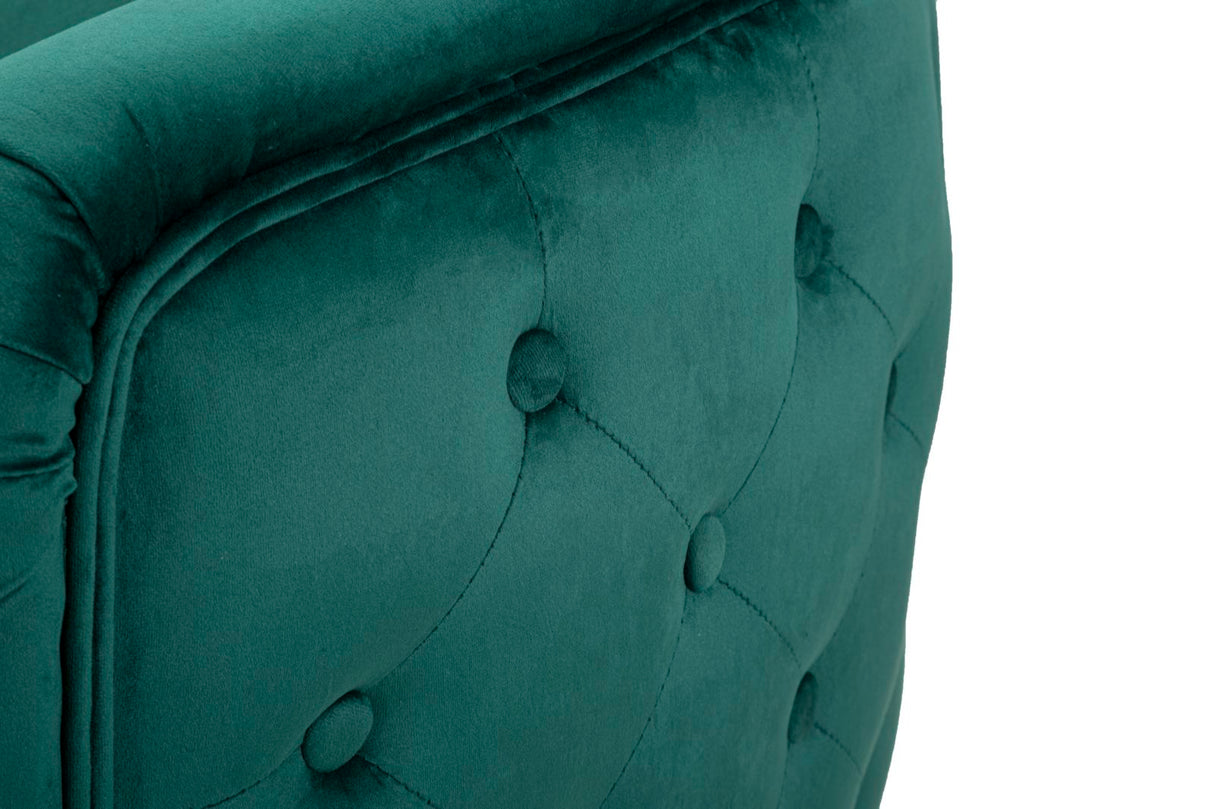 POLTRONA BUCAREST VERDE CM 76X74X73