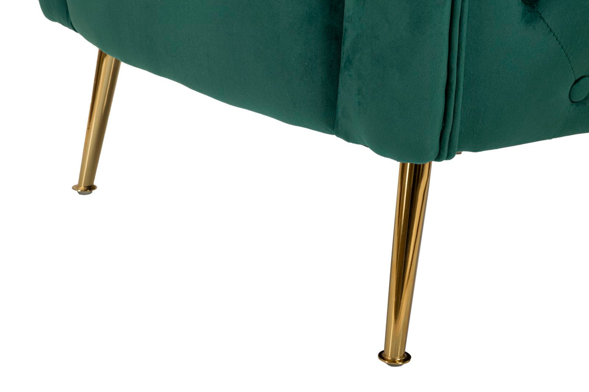 POLTRONA BUCAREST VERDE CM 76X74X73