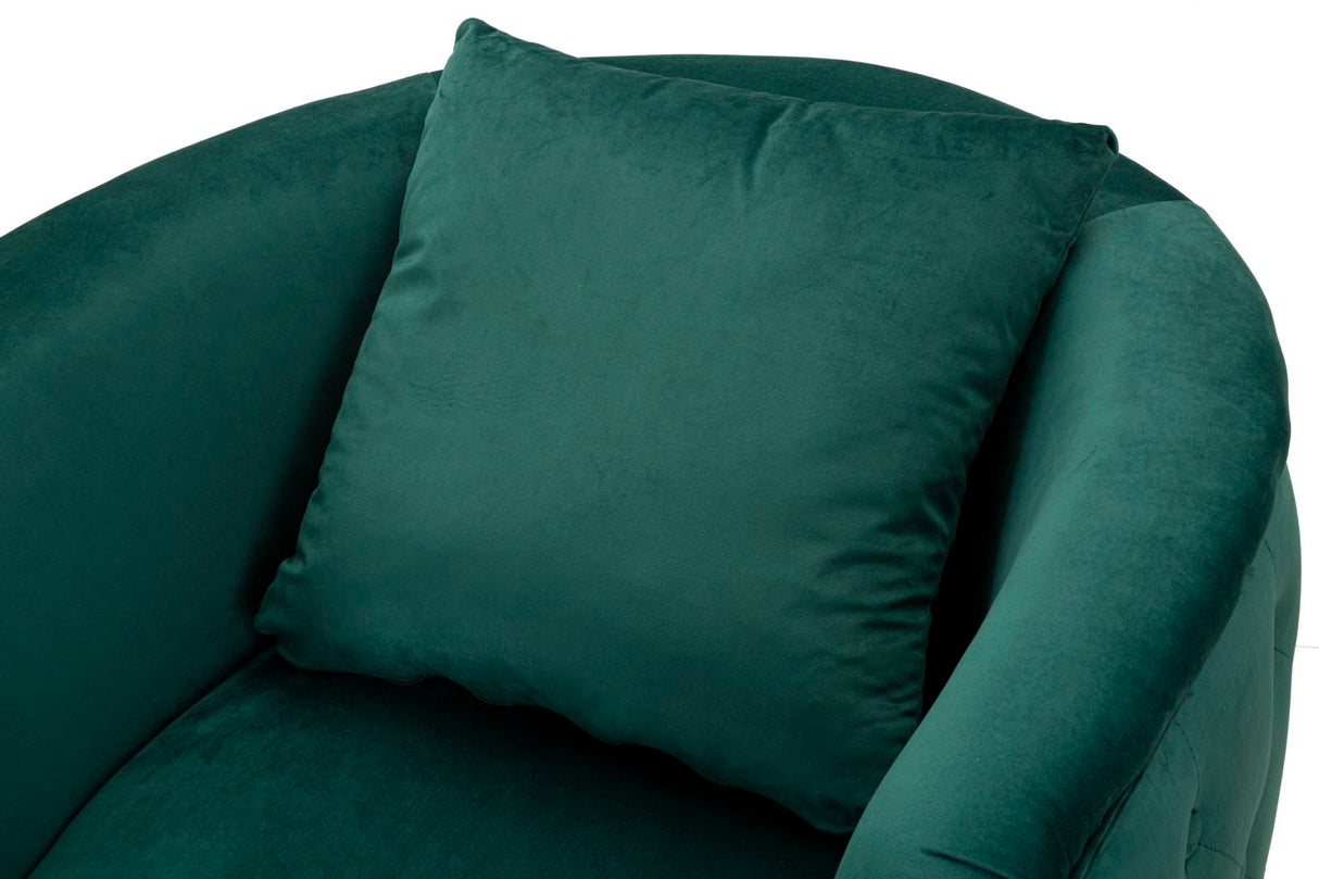 POLTRONA BUCAREST VERDE CM 76X74X73