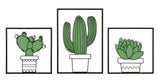 PANNELLO DA MURO CACTUS SET 3PZ 33X1