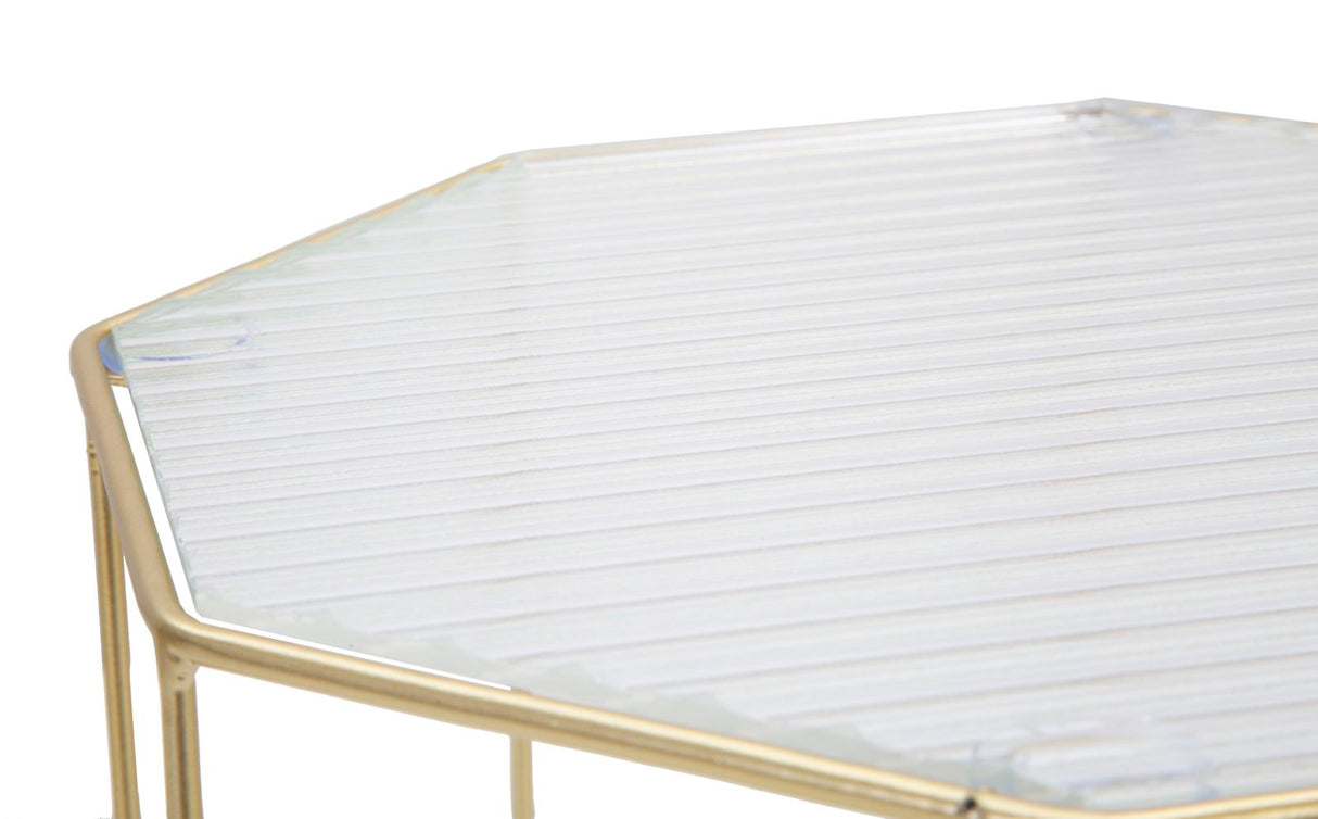 TAVOLINETTI NEW GLASS COPPIA CM Ø 37X47-31X42