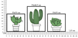PANNELLO DA MURO CACTUS SET 3PZ - FERRETTI