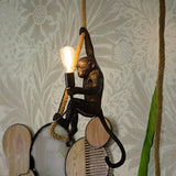LAMPADARIO MONKEY NERO - FERRETTI