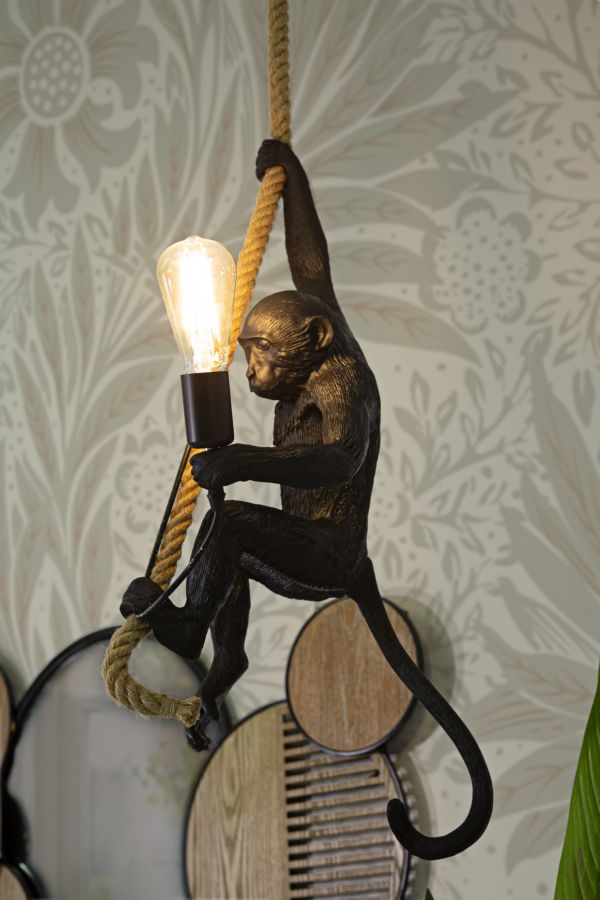 LAMPADARIO MONKEY NERO - FERRETTI