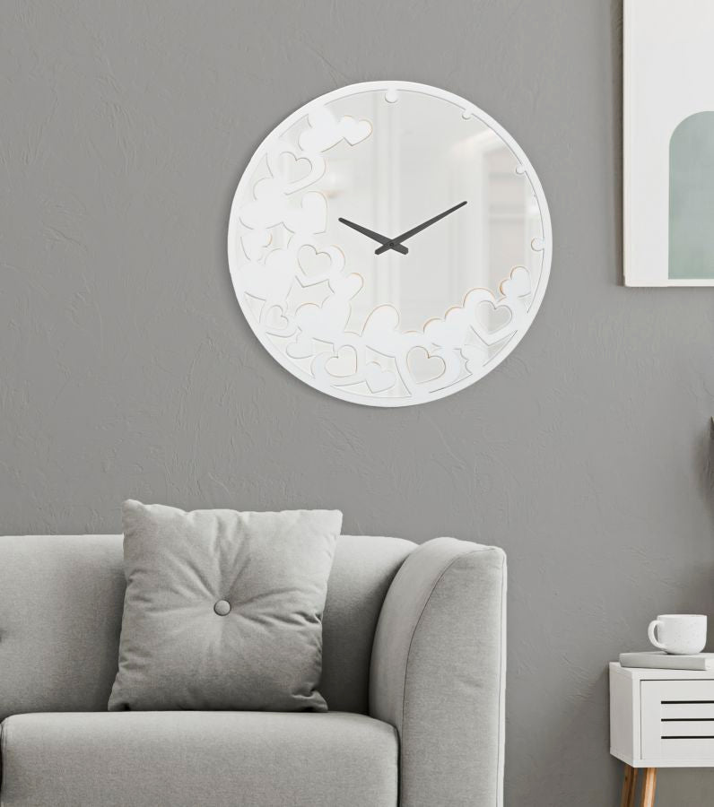 OROLOGIO WHITE HEART CM Ø 55X4