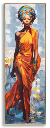 DIPINTO SU TELA C/CORNICE DAPHNE -B- CM 52X4