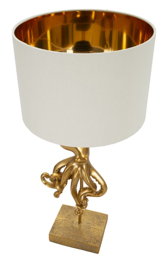 LAMPADA DA TAVOLO OCTOPUS GOLD CM Ø 30,5X64,5