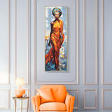 DIPINTO SU TELA C/CORNICE DAPHNE -B- CM 52X4,5X152