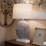 LAMPADA DA TAVOLO RESINA ECLIPS CM Ø 38X64
