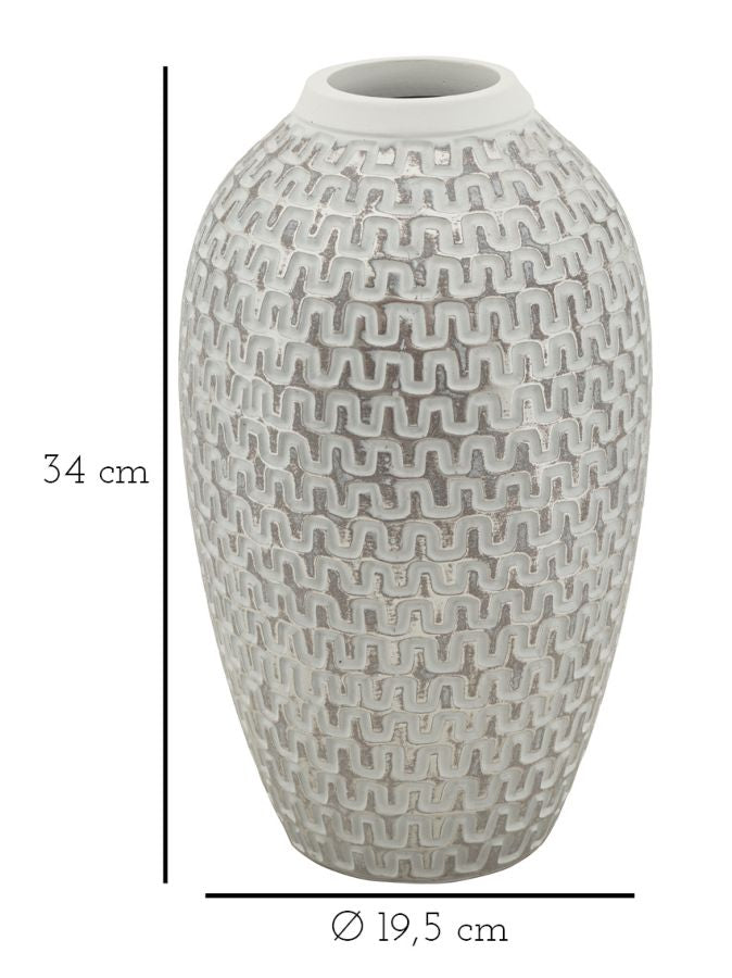 VASO RESINA WAVE CM Ø 19,5X34