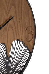 OROLOGIO DA MURO SUPER WOOD/LEAF CM Ø 60X2