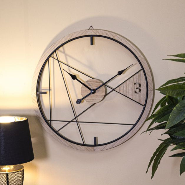 OROLOGIO DA MURO GEOMETRIC DESIGN CM Ø 60X2,5