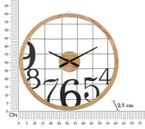 OROLOGIO DA MURO NUMBERS CM Ø 60X2,5