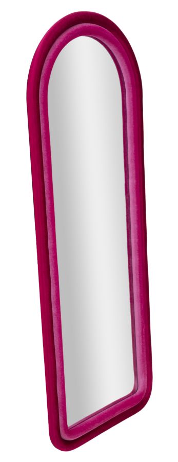 SPECCHIO DA MURO CLOE VELLUTO FUXIA CM 60X4X160