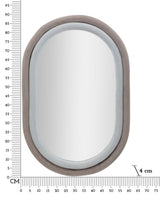SPECCHIO DA MUTO ANTONY VELLUTO GRIGIO/MIX CM 60X4X90