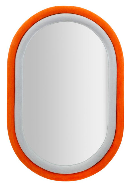 SPECCHIO DA MUTO ANTONY VELLUTO ARANCIO/MIX CM 60X4X90