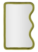 SPECCHIO DA MURO TOD VELLUTO VERDE CM 60X4X90