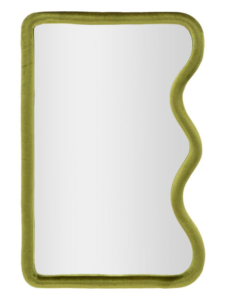 SPECCHIO DA MURO TOD VELLUTO VERDE CM 60X4X90