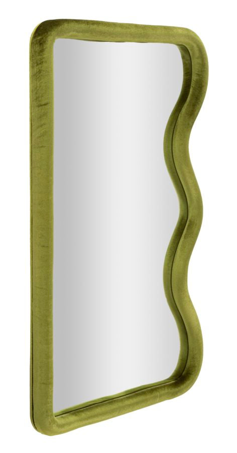 SPECCHIO DA MURO TOD VELLUTO VERDE CM 60X4X90