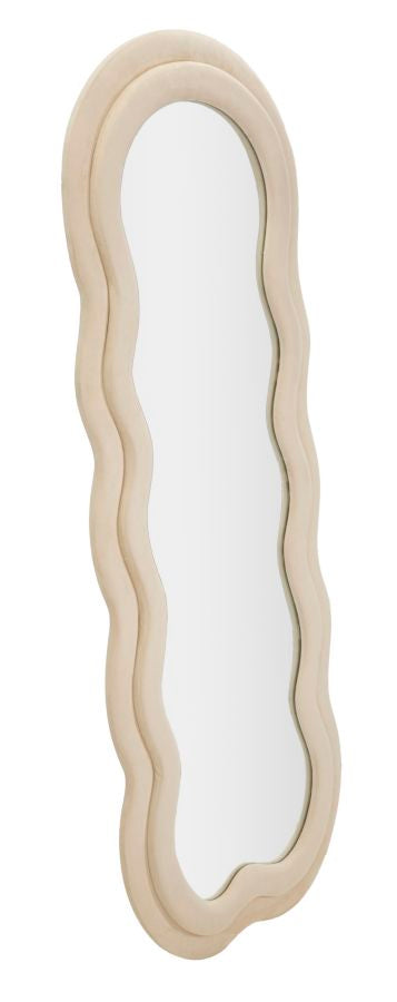 SPECCHIO DA MURO MIKI VELLUTO CREMA CM 60X4X160