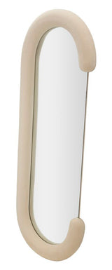 SPECCHIO DA MURO CHANTAL VELLUTO CREMA CM 60X7X160