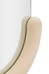 SPECCHIO DA MURO CHANTAL VELLUTO CREMA CM 60X7X160