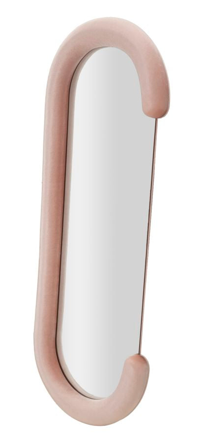 SPECCHIO DA MURO CHANTAL VELLUTO ROSA CM 60X7X160