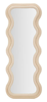 SPECCHIO DA MURO EMILY VELLUTO CREMA CM 60X6X160