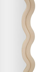 SPECCHIO DA MURO EMILY VELLUTO CREMA CM 60X6X160