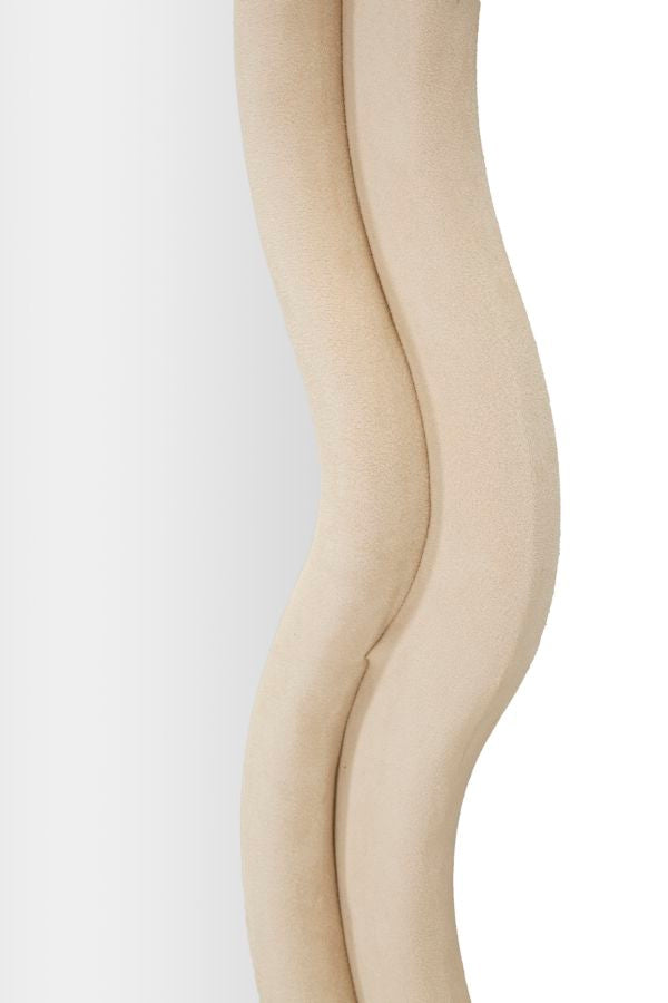 SPECCHIO DA MURO EMILY VELLUTO CREMA CM 60X6X160