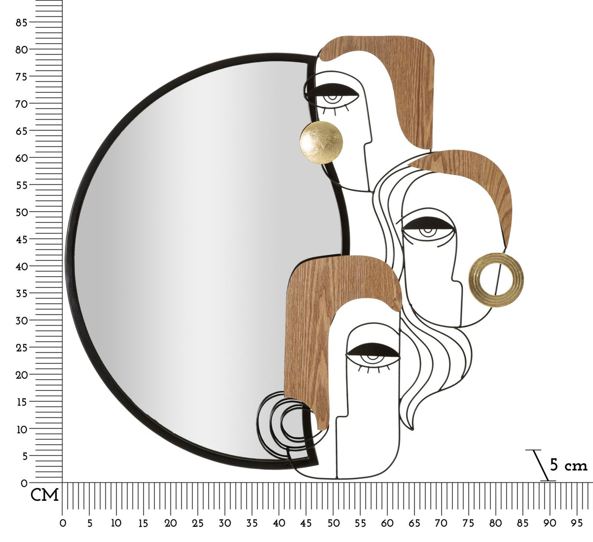 SPECCHIO DA MURO PICASSY CM 83X5X80