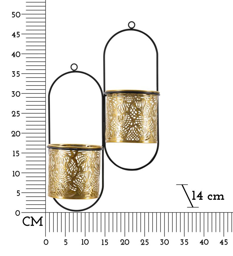 P/VASO DA MURO DOPPIO HONG CM 27X14X48