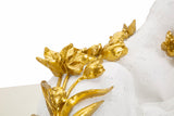 LEOPARDO WHITE/GOLD CM 53X21,5X24
