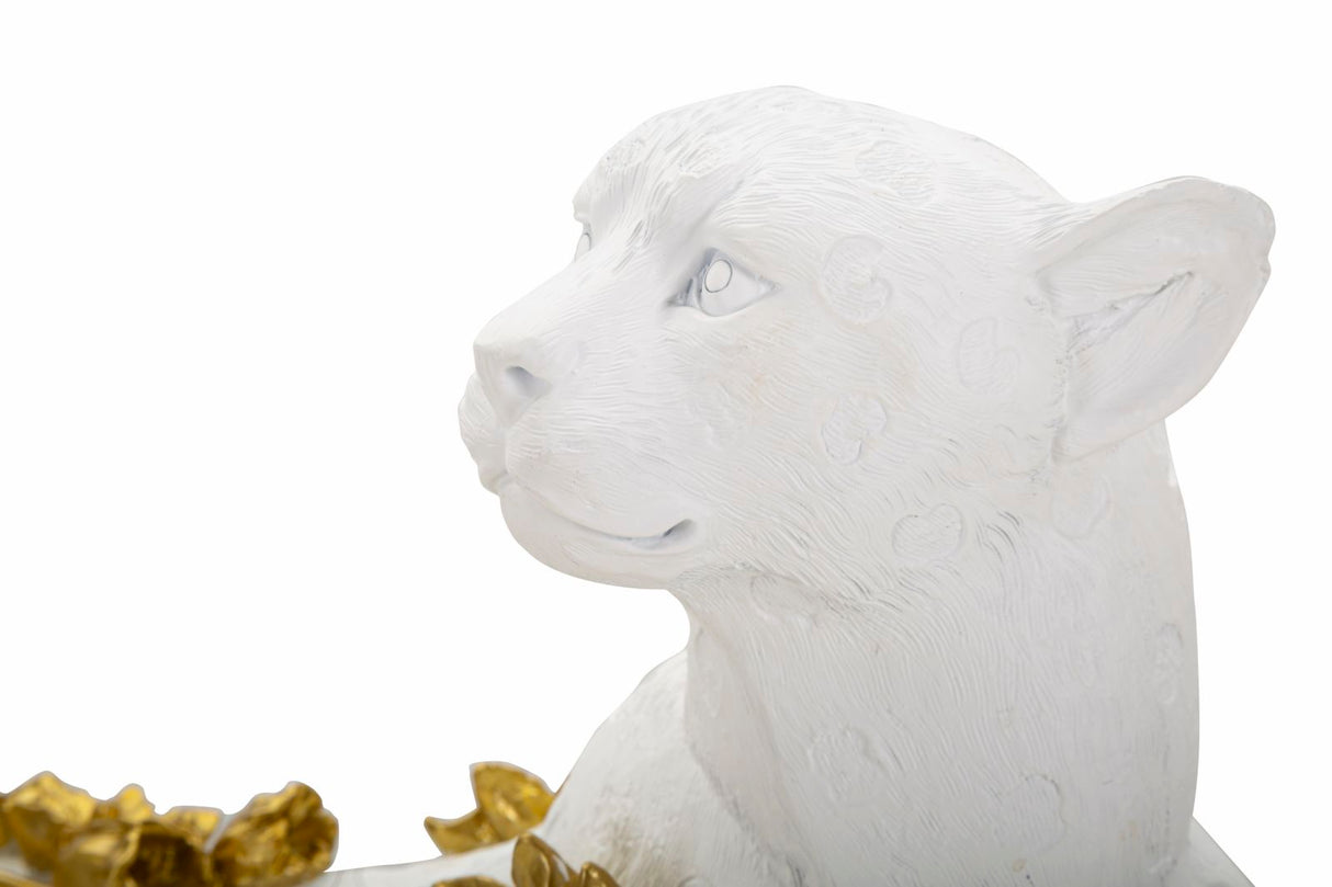 LEOPARDO WHITE/GOLD CM 53X21,5X24