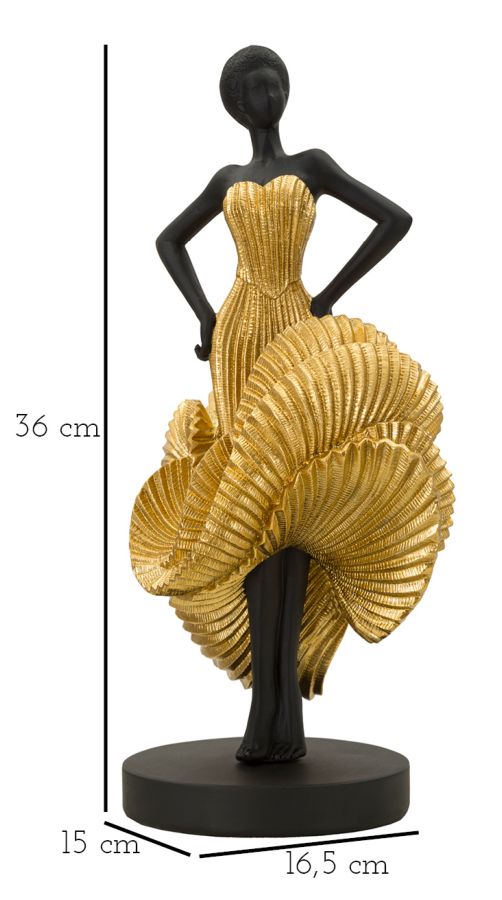 DONNIA FASHION DANCING GOLD CM 16,5X15X36