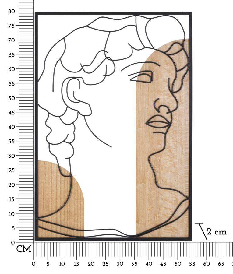 PANNELLO DA MURO DAVID -B- CM 55X2X80