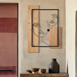 PANNELLO DA MURO FACES FERRO E WOOD CM 63X2X90