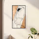 PANNELLO DA MURO STRIP -B- FERRO E WOOD CM 50X2X90