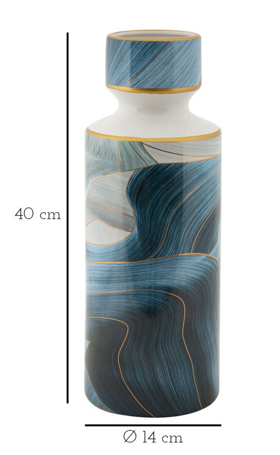 VASO CERAMICA ELEGANT TALL CM Ø 14X40