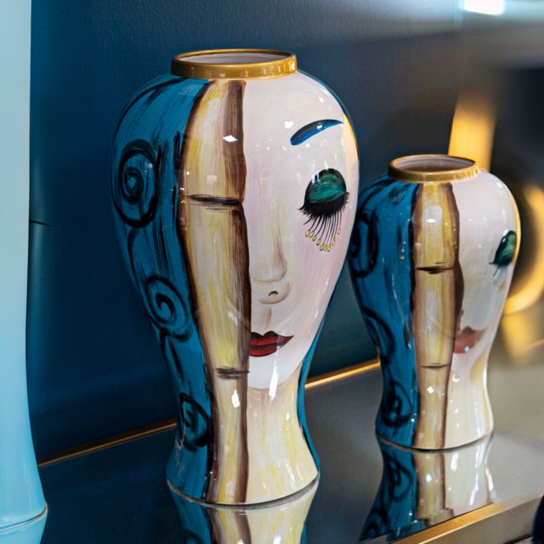 VASO CERAMICA ART FACE CM Ø 28X50