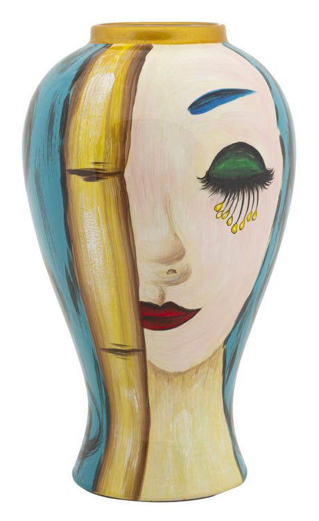 VASO CERAMICA ART FACE CM Ø 21X34