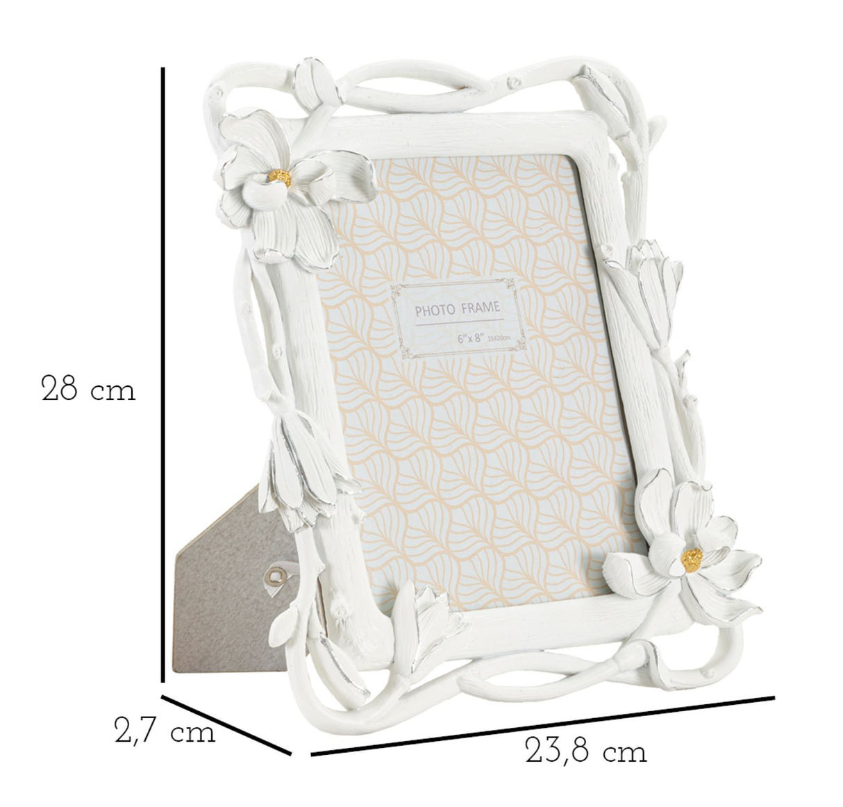 CORNICE MAGNOLIA CM 23,8X2,7X28 (MISURA INTERNA CM 15X20)