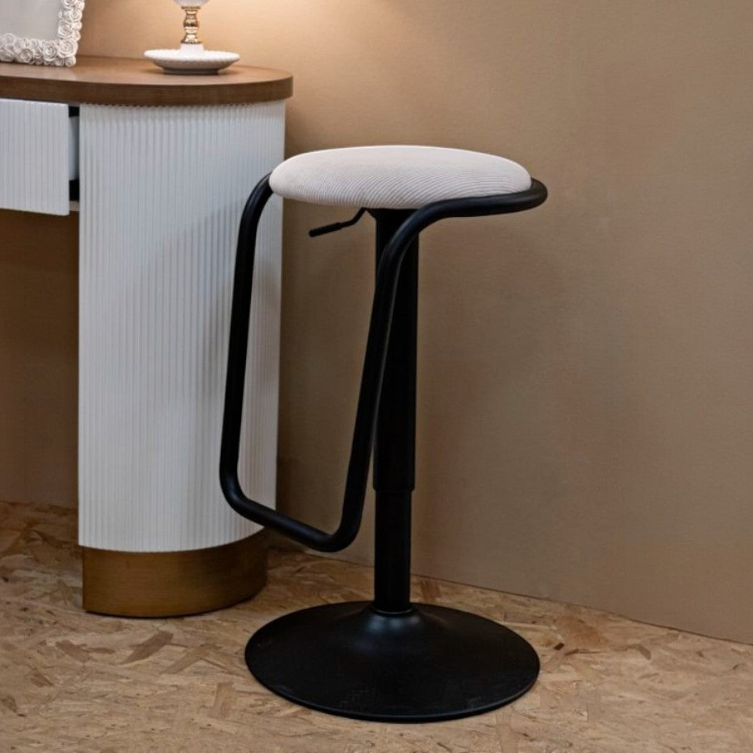SGABELLO BAR DESTINY BIANCO CM Ø 41X61-83