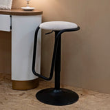 SGABELLO BAR DESTINY BIANCO CM Ø 41X61-83