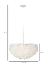 LAMPADARIO FEATHER CM Ø 60X30 (altezza con filo cm 110)