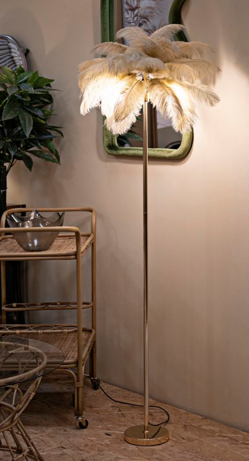 LAMPADA DA TERRA PALM CAMMELLO - FERRETTI