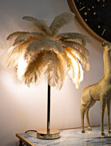 LAMPADA DA TAVOLO PALM CAMMELLO - FERRETTI