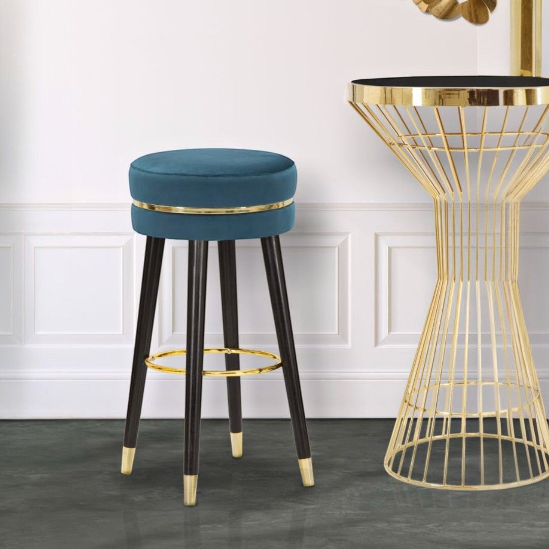 SGABELLO BAR PARIS OTTANIO/GOLD CM Ø 35X74