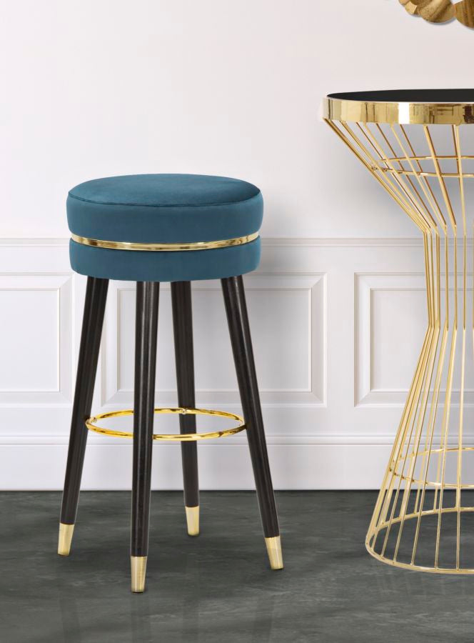 SGABELLO BAR PARIS OTTANIO/GOLD CM Ø 35X74